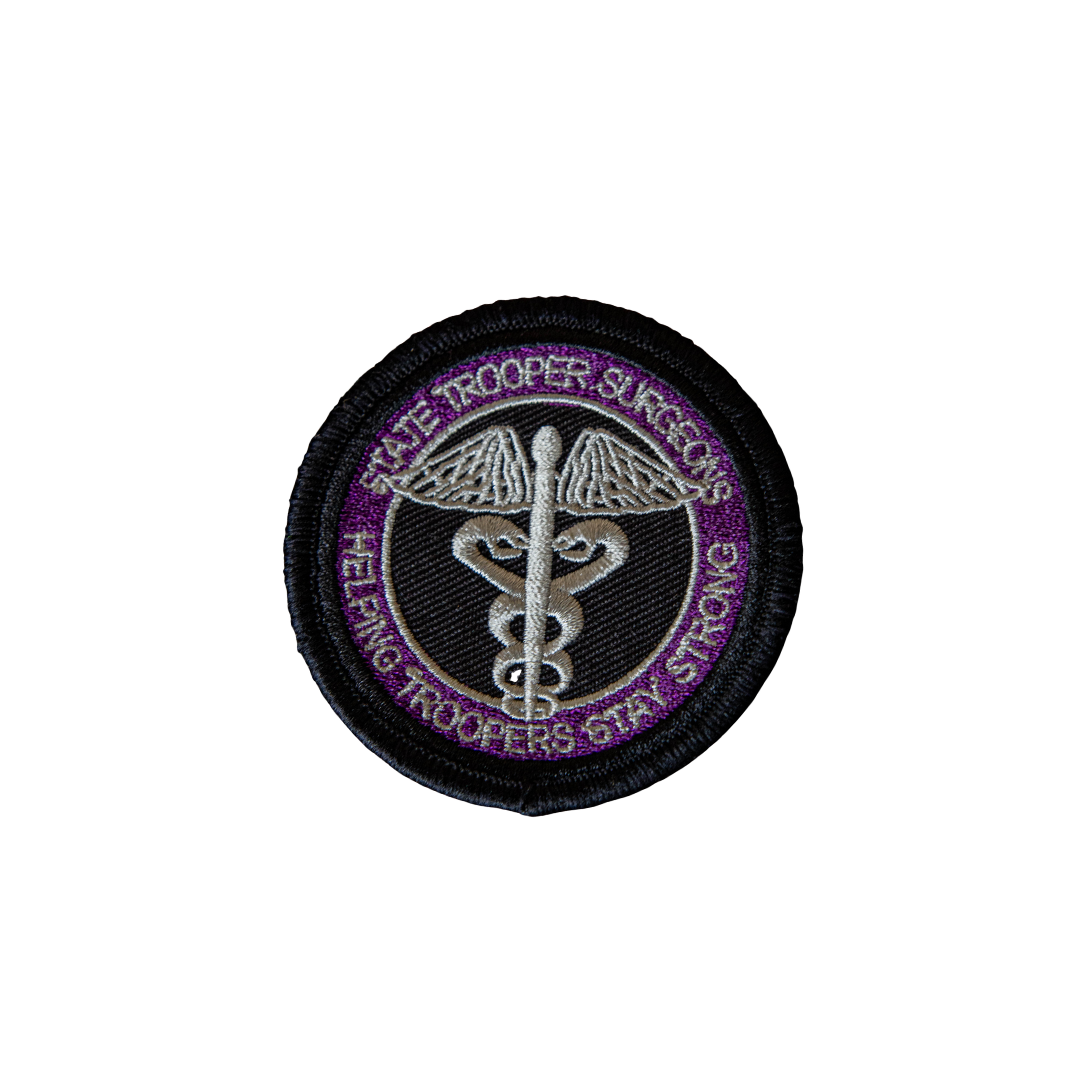 Special PVC Velcro Patch with State Trooper Surgeons Logo