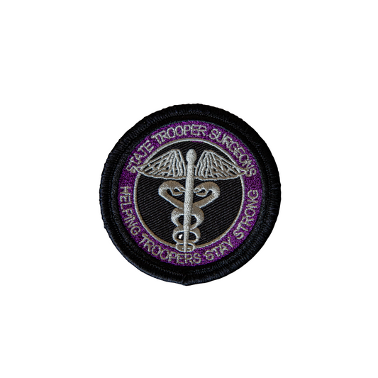 Special PVC Velcro Patch with State Trooper Surgeons Logo